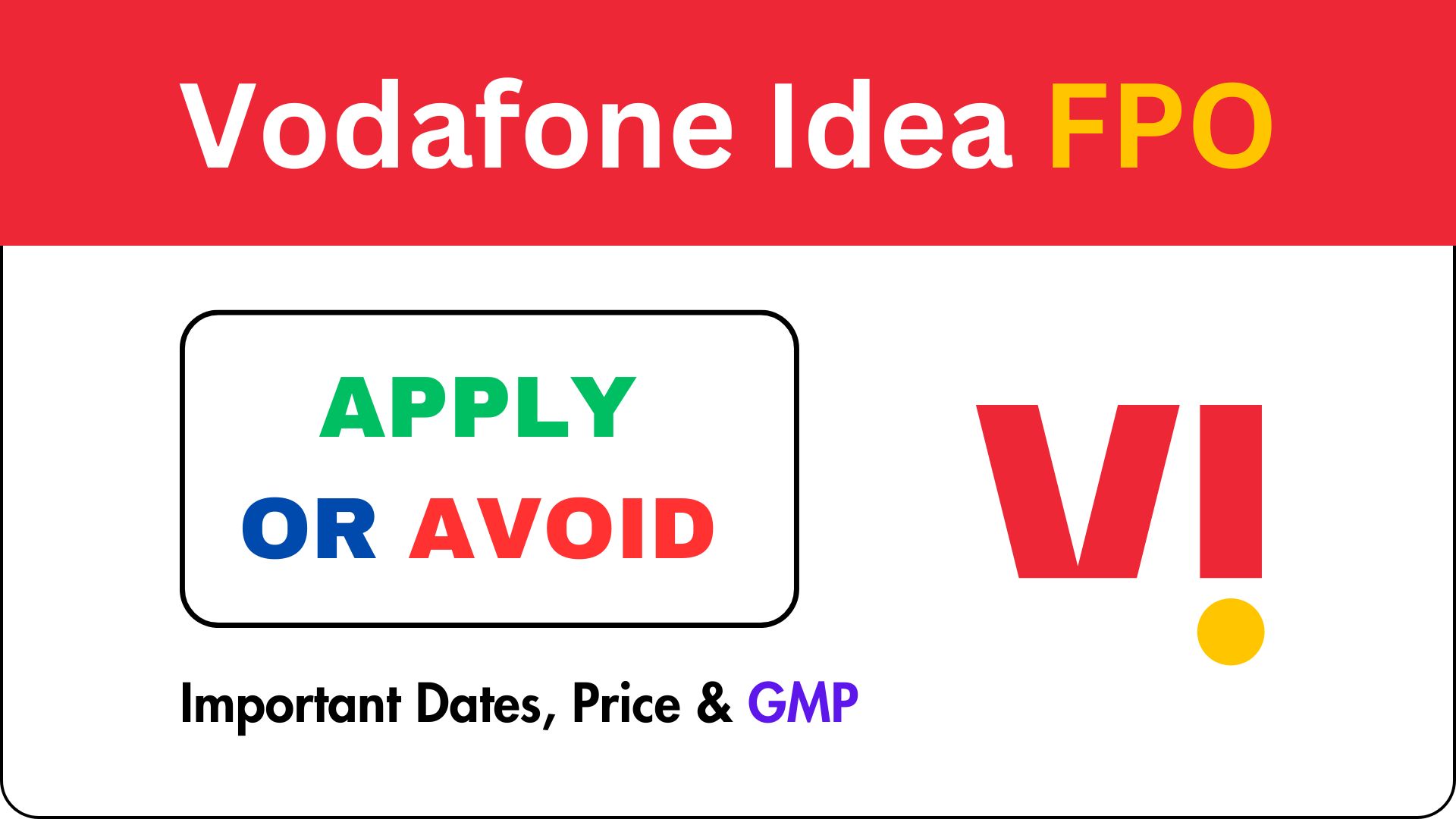 Vodafone Idea FPO